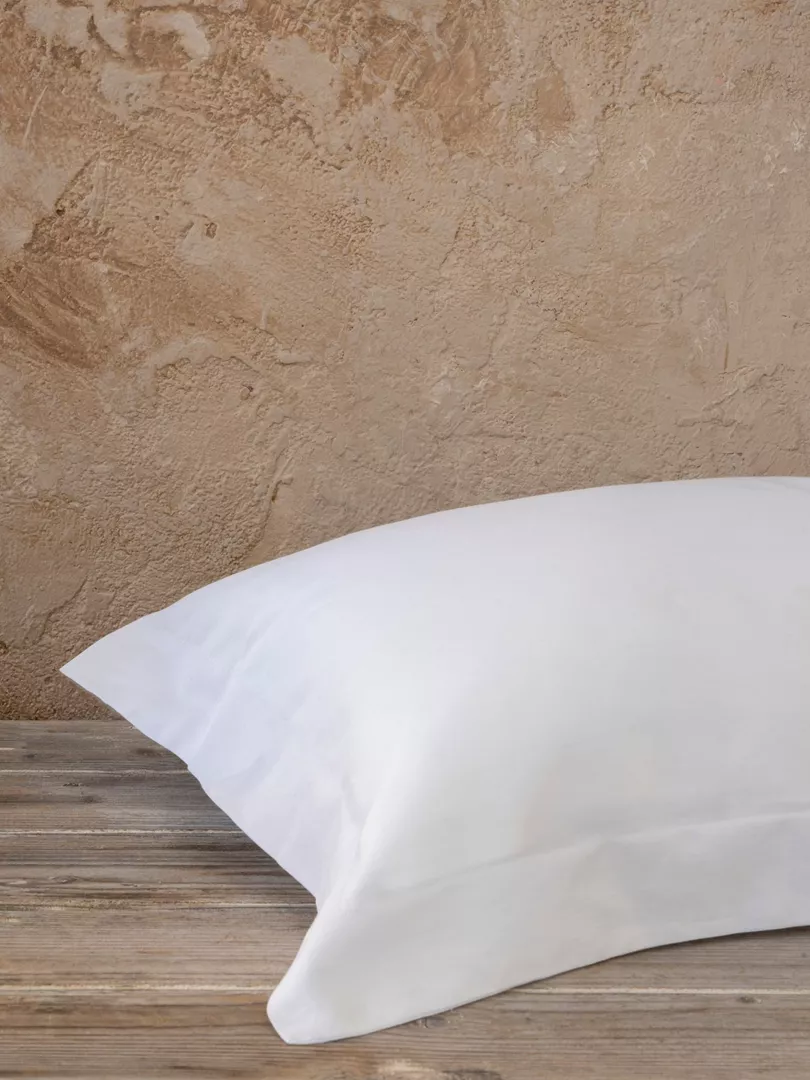 Φωτογραφία προϊόντος: Nima Home Μαξιλαροθήκες Superior - White Λευκό Μαξιλαροθήκες oxford 3 πλευρών (2 x 52x72+5)