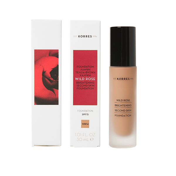 Φωτογραφία προϊόντος: Korres Wild Rose Foundation Spf15 Wrf4, Άγριο Τριαντάφυλλο Make-Up 30ml