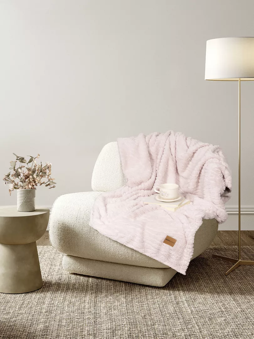 Φωτογραφία προϊόντος: Nima Home Κουβέρτα Καναπέ Serenus - Nude Pink Ροζ Ριχτάρι/Κουβέρτα καναπέ 130x170