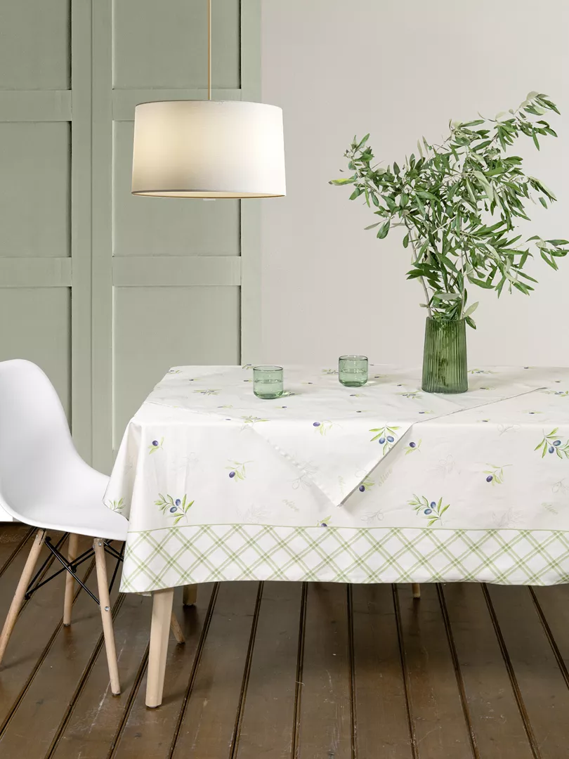 Φωτογραφία προϊόντος: Nima Home Τραπεζομάντηλο Olive Μπεζ, Πράσινο Τραπεζομάντηλο 140x240