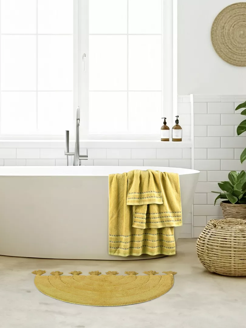 Φωτογραφία προϊόντος: Nima Home Πατάκι Μπάνιου Solis Μουσταρδί Πατάκι 50x80