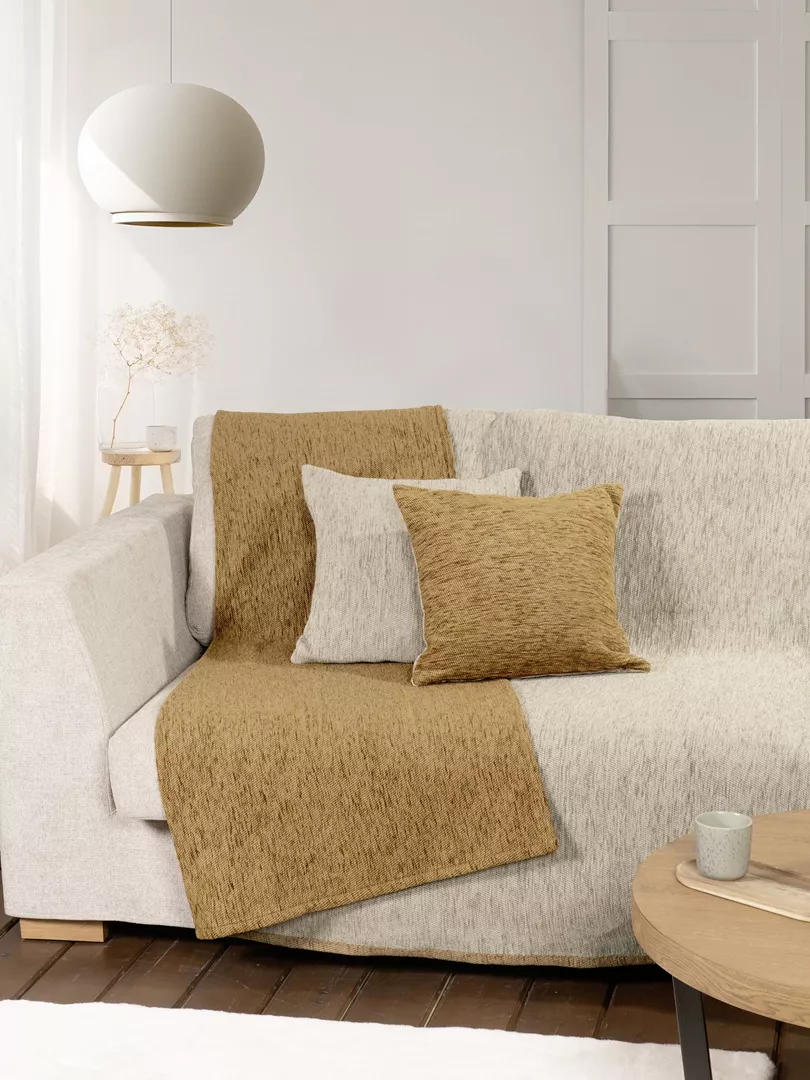 Φωτογραφία προϊόντος: Nima Home Ριχτάρι Caldo - Beige / Gold Μπεζ, Χρυσό Τριθέσιος 180x300