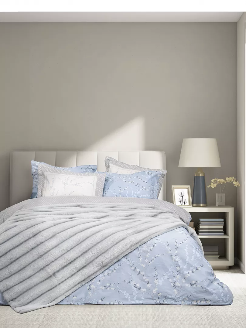 Φωτογραφία προϊόντος: Nima Home Κουβέρτα Carezza - Light Gray Γκρι Υπέρδιπλη 220x240