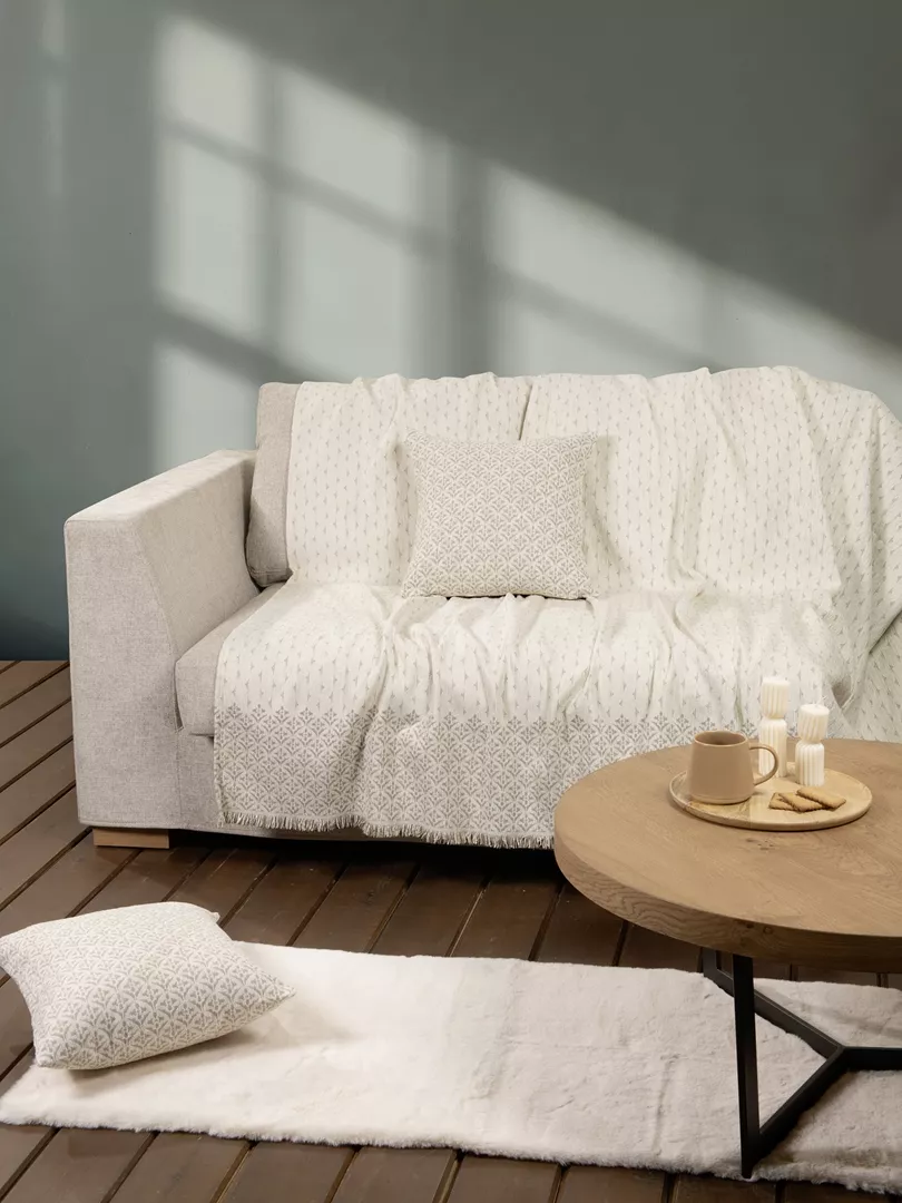 Φωτογραφία προϊόντος: Nima Home Ριχτάρι Roselle - Ivory Εκρού Μονοθέσιος 180x180