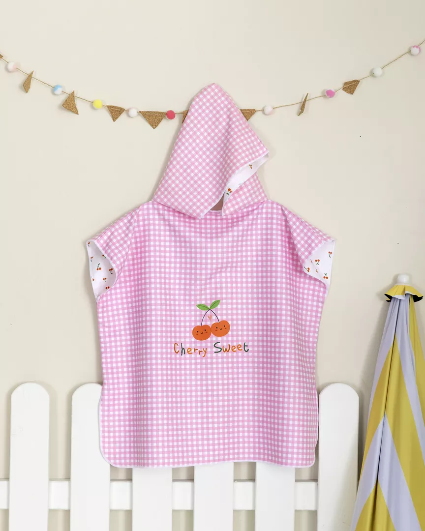 Φωτογραφία προϊόντος: Nima Home Πόντσο Cherry Sweet Ροζ Ηλικία 5 έως 8