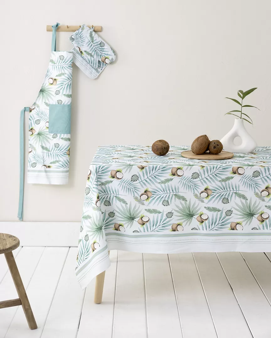 Φωτογραφία προϊόντος: Nima Home Τραπεζομάντηλο Coconut Σιέλ, Πετρόλ Τραπεζομάντηλο 140x240