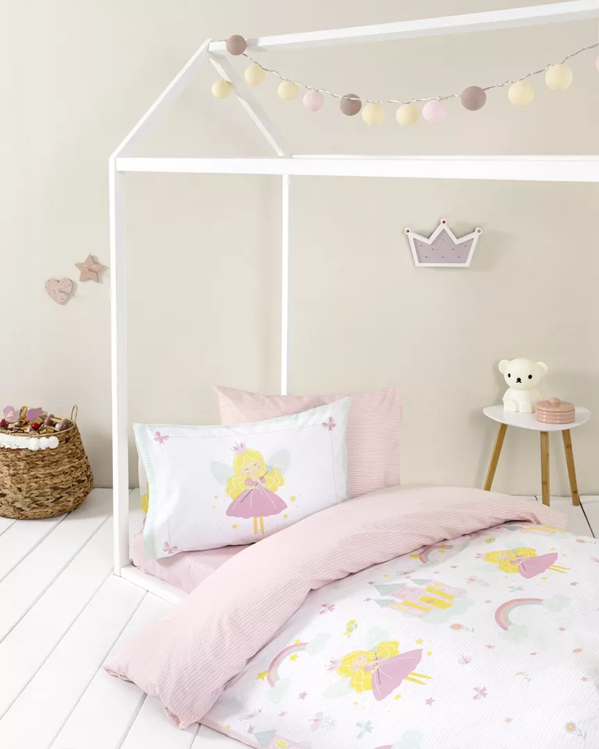 Φωτογραφία προϊόντος: Nima Home Μαξιλαροθήκες Fairy Lelly Ροζ Μαξιλαροθήκες (2 x 52x72)