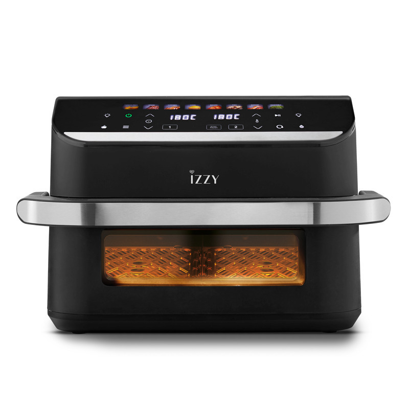 Φωτογραφία προϊόντος: Φριτέζα Αέρος Izzy IZ-8260 με Διπλό Αποσπώμενο Κάδο 11lt Μαύρο