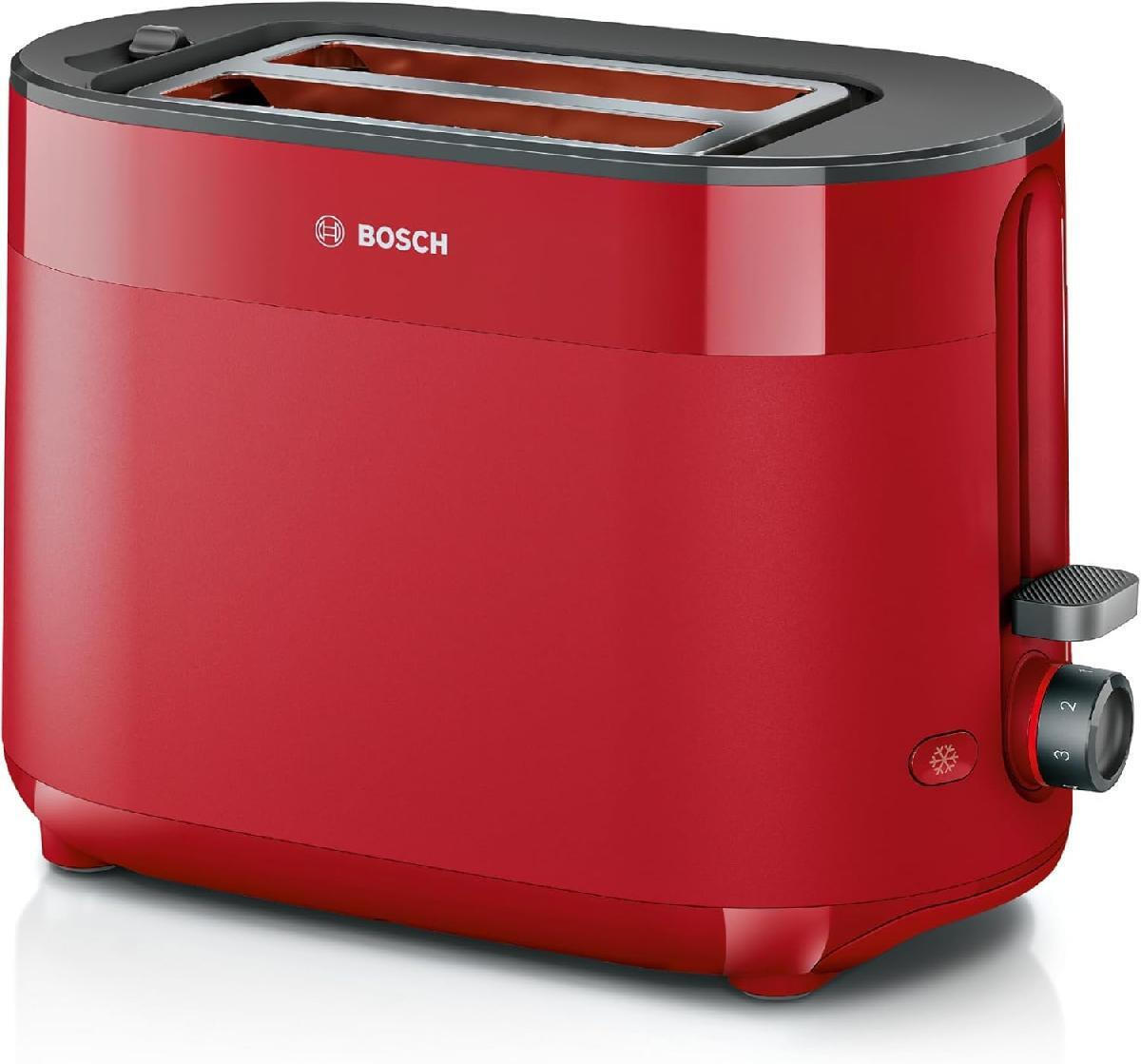 Φωτογραφία προϊόντος: Φρυγανιέρα Bosch TAT2M124 2 Θέσεων Κόκκινη 950W