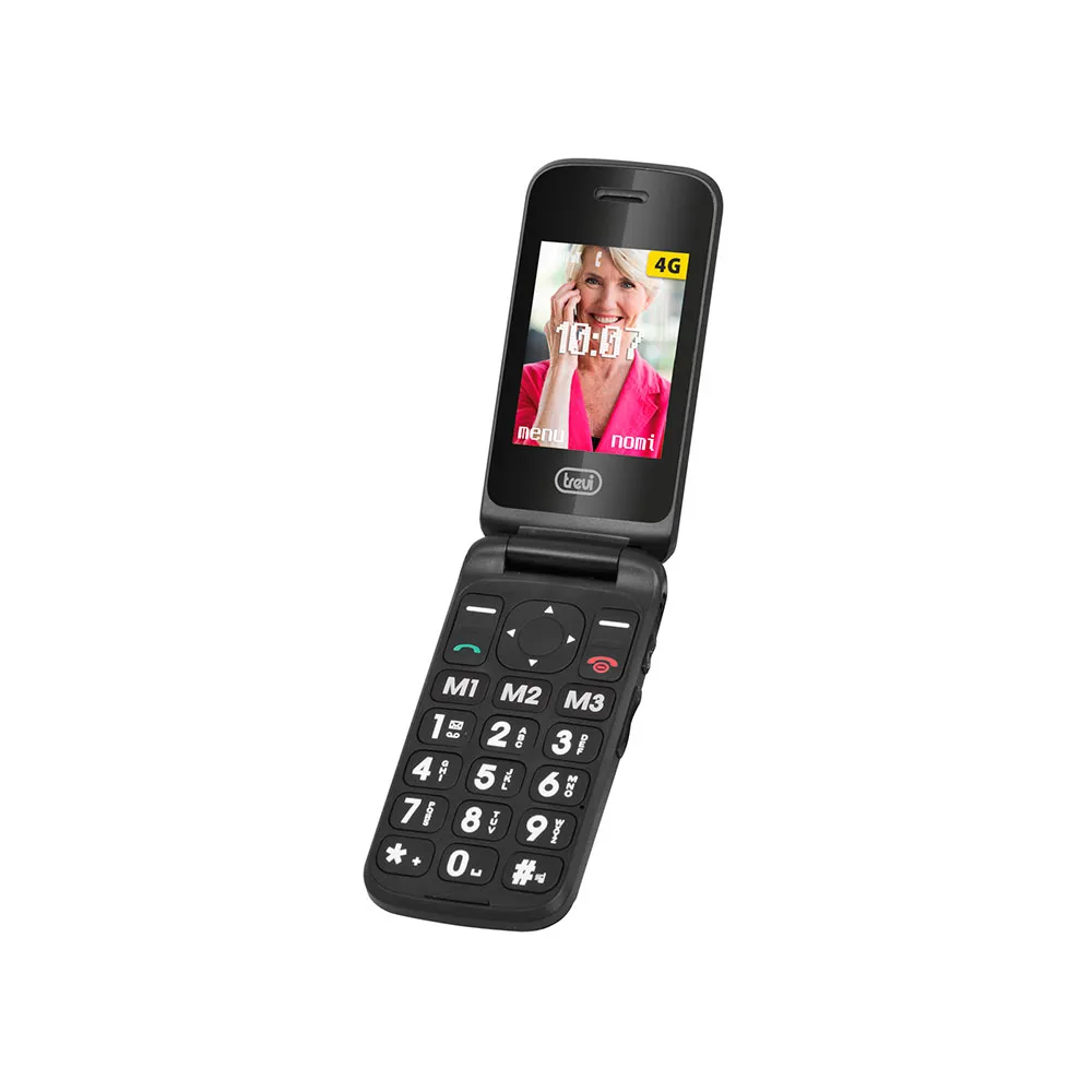 Φωτογραφία προϊόντος: Κινητό Trevi Flex Plus 90 4G Flip Senior Μάυρο