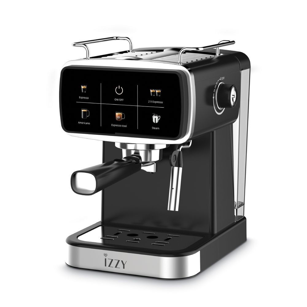 Φωτογραφία προϊόντος: Μηχανή Espresso Izzy IZ-6021 1350W Πίεσης 20bar Μαύρη