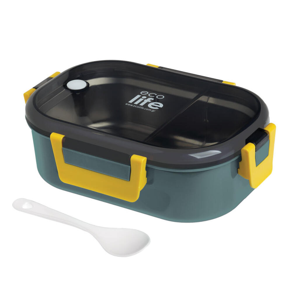 Φωτογραφία προϊόντος: EcoLife Forest Green Φαγητοδοχείο 900ml Με Χώρισμα