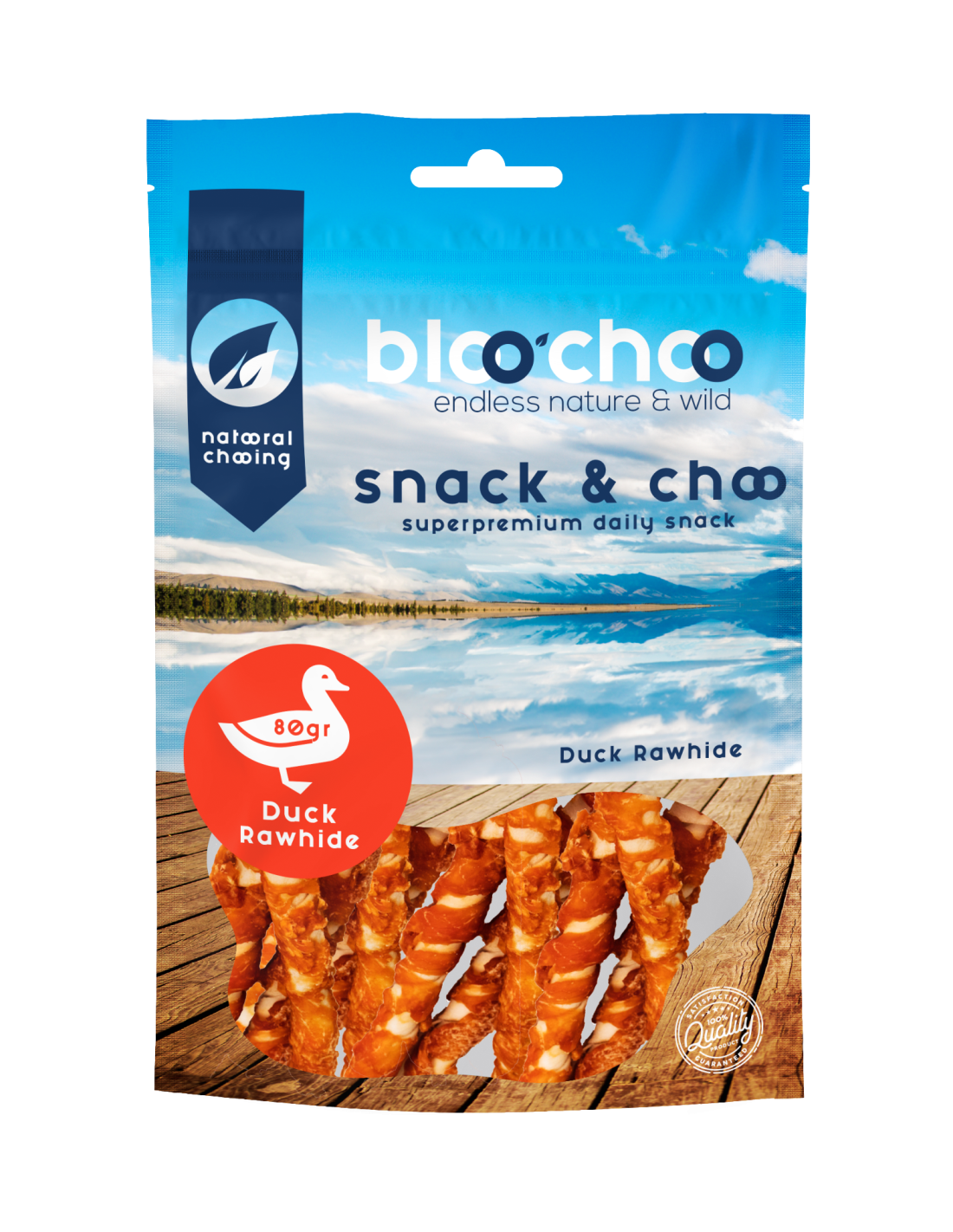 Φωτογραφία προϊόντος: BlooChoo Snack Duck Rawhide Λιχουδιά Σκύλου με Πάπια 80gr