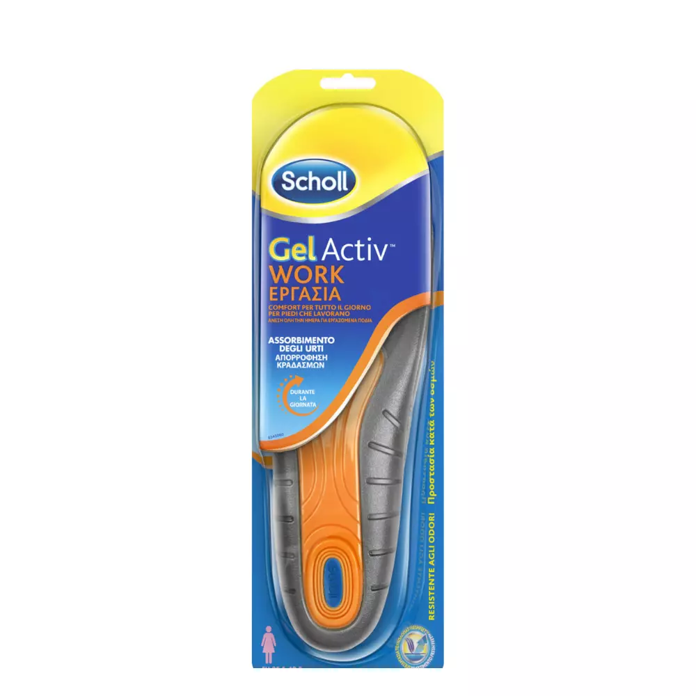 Φωτογραφία προϊόντος: Scholl Gel Activ Work Ανατομικοί Πάτοι Εργασίας για Γυναίκες 2τμχ