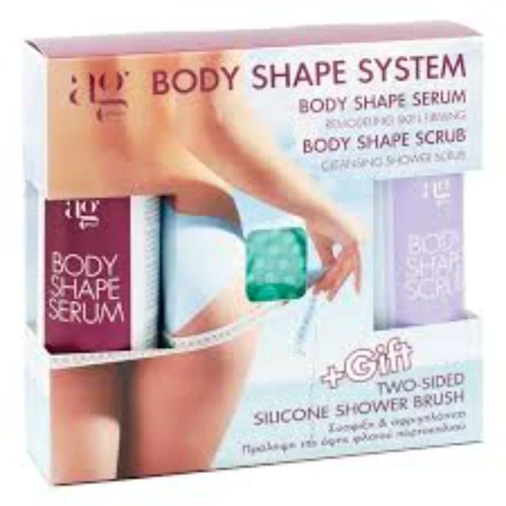 Φωτογραφία προϊόντος: AG Pharm Body Shape System Shape Serum 200ml, Shape Scrub 200ml + Δώρο Βουρτσάκι Μασάζ Δύο Όψεων (1 τεμ) – 1 σετ