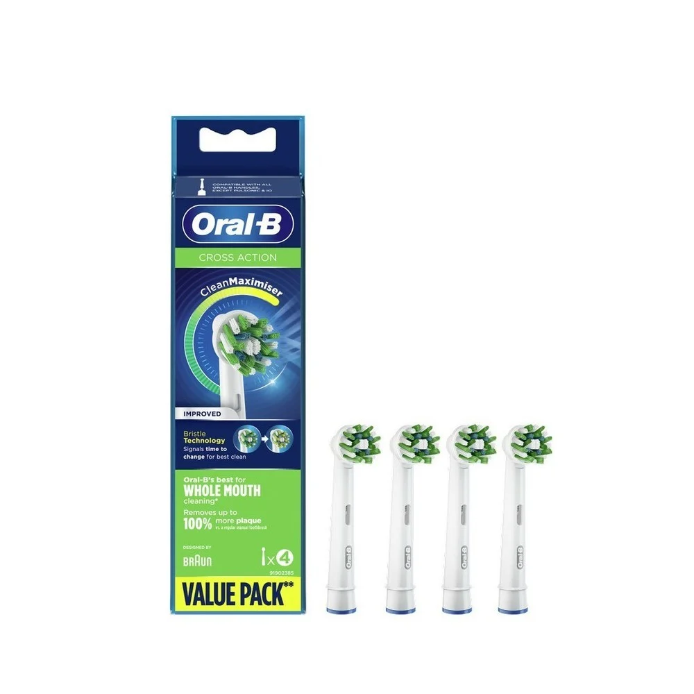 Φωτογραφία προϊόντος: Oral-B Cross Action Clean Maximiser Ανταλλακτικές Κεφαλές 4τεμ