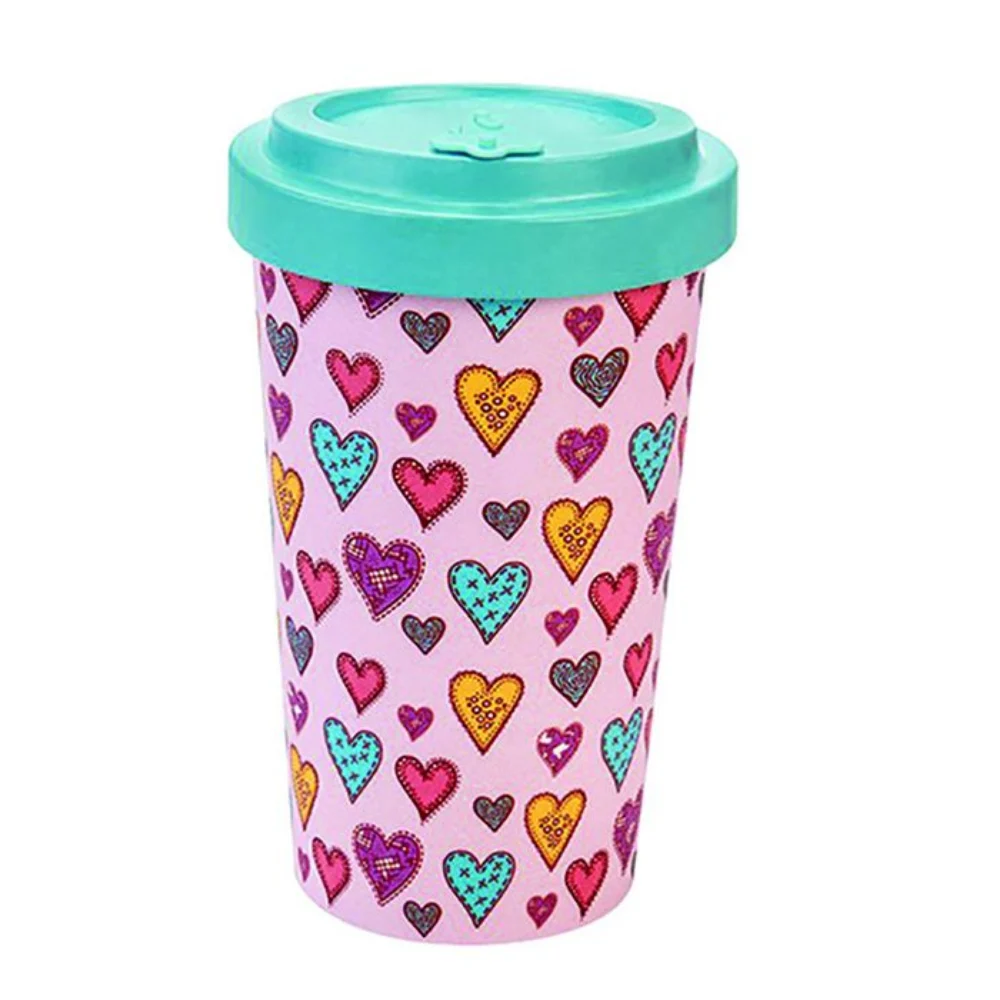 Φωτογραφία προϊόντος: WELL Woodway Bamboo Cup Candy Hearts 500ml