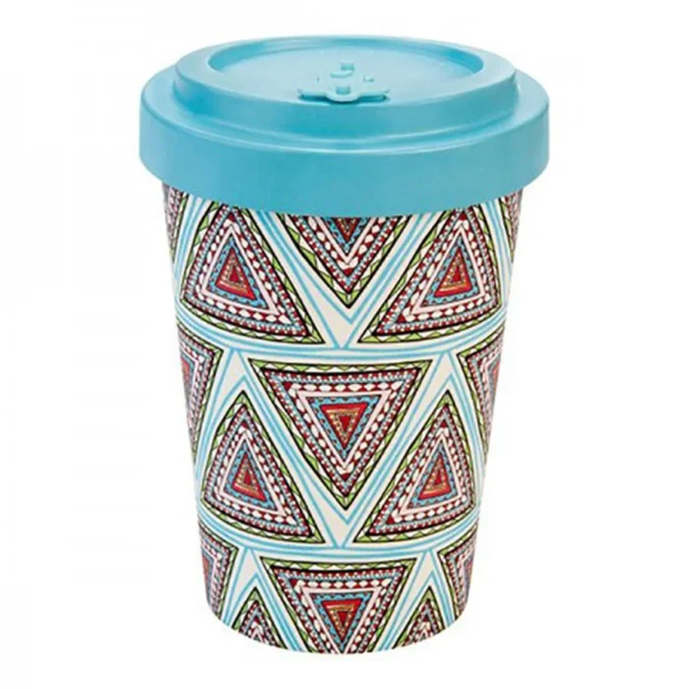 Φωτογραφία προϊόντος: WELL Woodway bamboo cup aztec blue 400ml