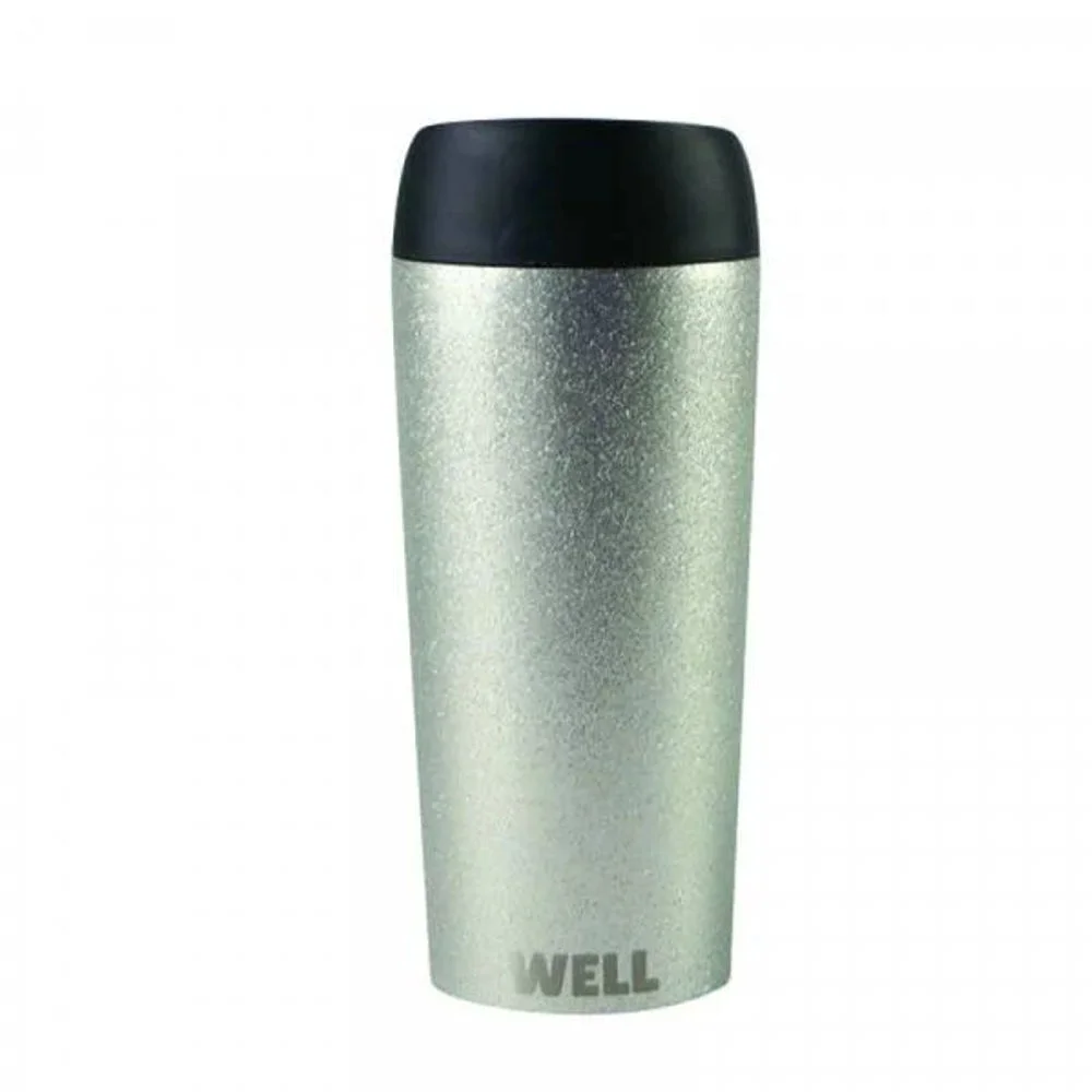 Φωτογραφία προϊόντος: Woodway Well Flask Θερμός Ανοξείδωτο Ατσάλι Silver Glitter 450ml