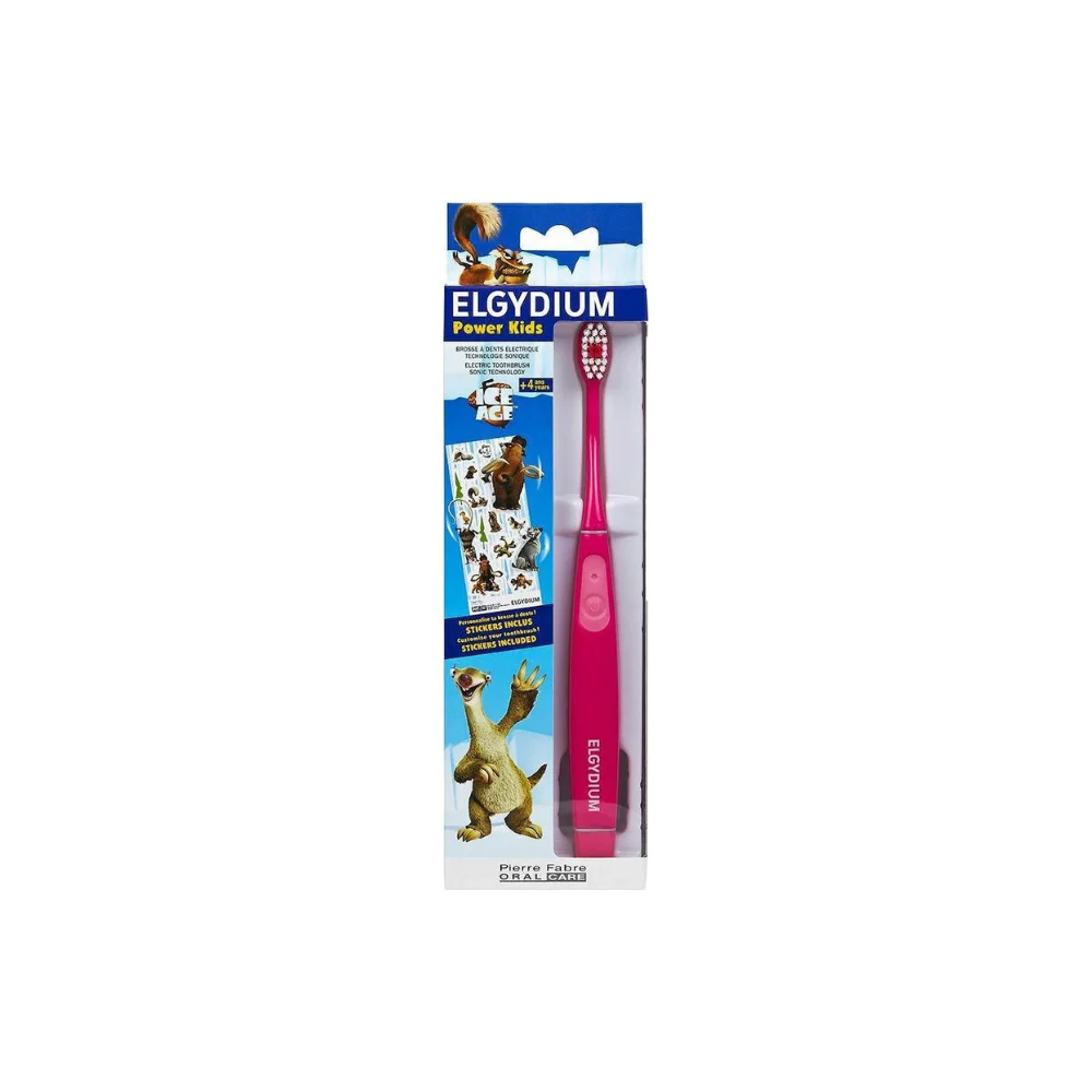 Φωτογραφία προϊόντος: Elgydium Power Kids Ice Age Pink - Παιδική Ηλεκτρική Οδοντόβουρτσα Ροζ 1τμχ