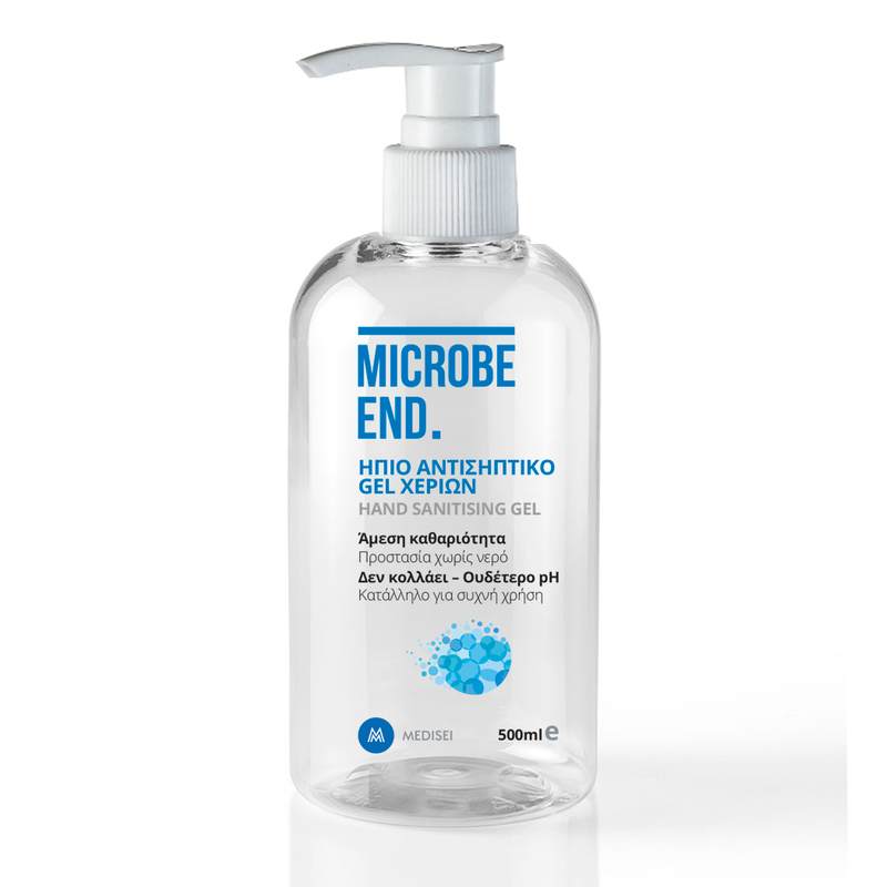 Φωτογραφία προϊόντος: MEDISEI MICROBE END Αντισηπτικό Gel Χεριών 500 ml