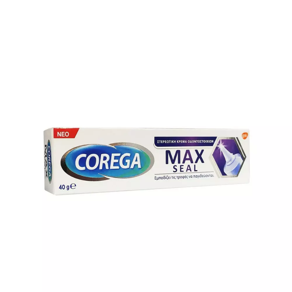 Φωτογραφία προϊόντος: Corega Max Seal Στερεωτική Κρέμα Τεχνητής Οδοντοστοιχίας 40gr