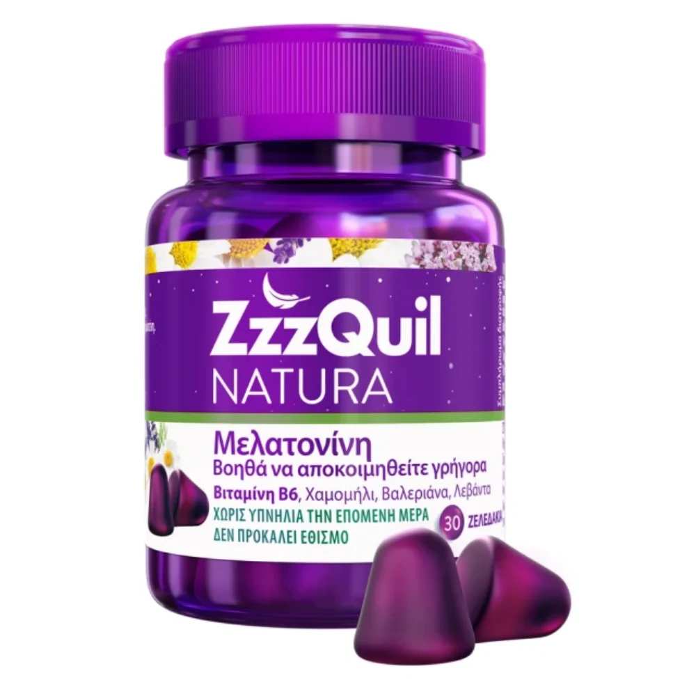 Φωτογραφία προϊόντος: ZzzQuil Natura Melatonin συμπλήρωμα για τον ύπνο Forest Fruits, 30 ζελεδάκια