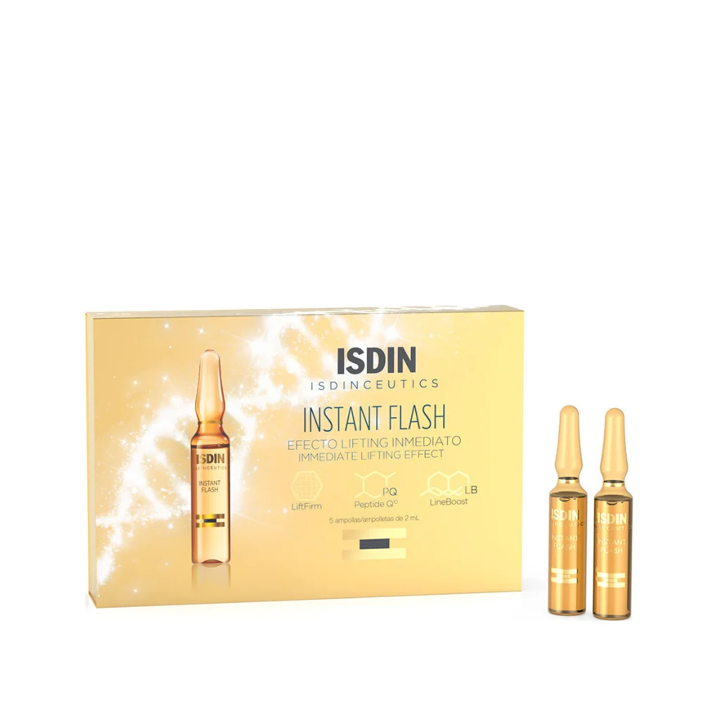 Φωτογραφία προϊόντος: ISDIN Instant Flash Αμπούλες Προσώπου 5 Τμχ.