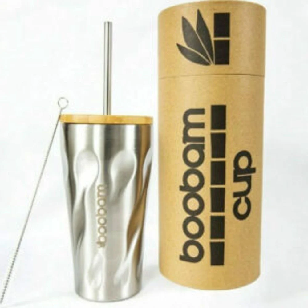 Φωτογραφία προϊόντος: BOOBAM Cup with Straw Cap Ποτήρι Θερμός 450ml