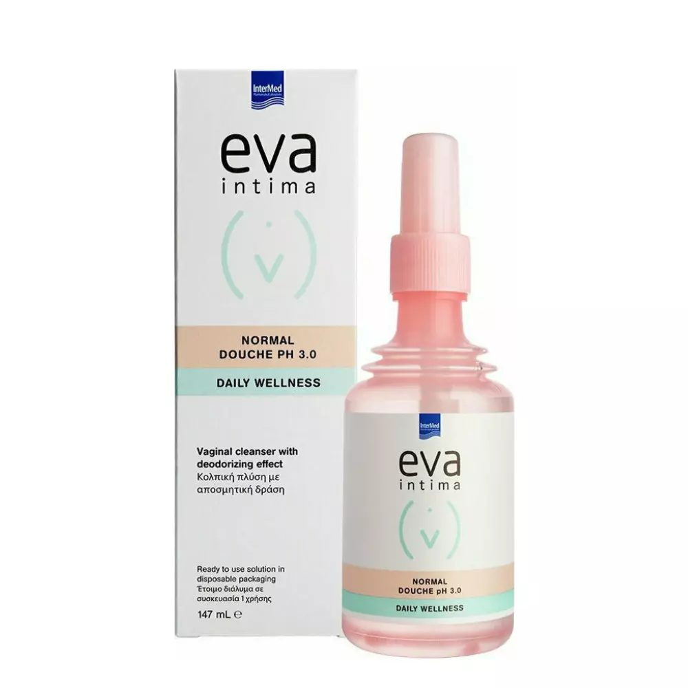 Φωτογραφία προϊόντος: Intermed Eva Intima Daily Wellness Normal Douche pH 3 Υγρό Καθαρισμού 147ml