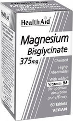 Φωτογραφία προϊόντος: HEALTH AID Magnesium Bisglycinate 375mg 60 δισκία