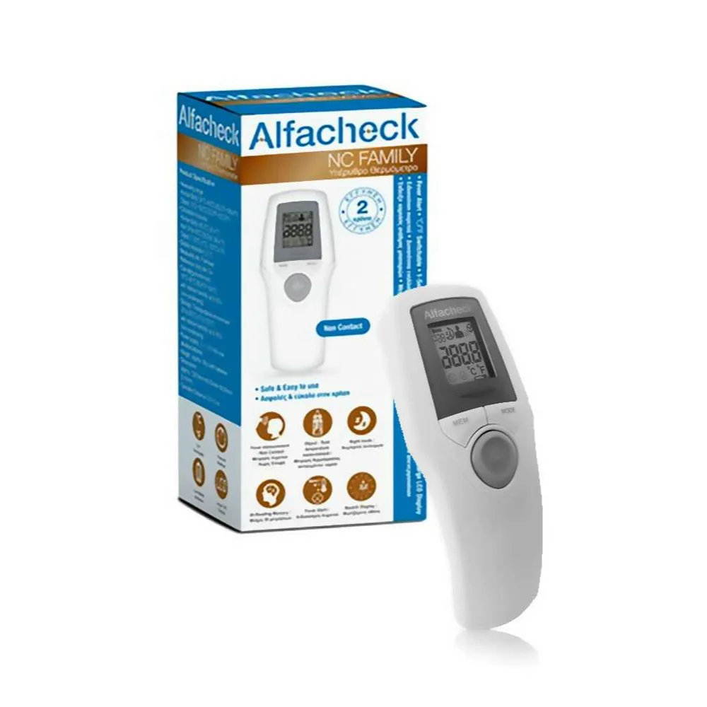 Φωτογραφία προϊόντος: Alfacheck NC Family Υπέρυθρο Θερμόμετρο Μετώπου 1 τεμ