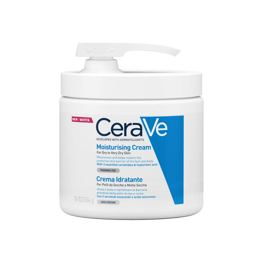 Φωτογραφία προϊόντος: CeraVe Ενυδατική Κρέμα για Ξηρό έως Πολύ Ξηρό Δέρμα με Αντλία, 454gr