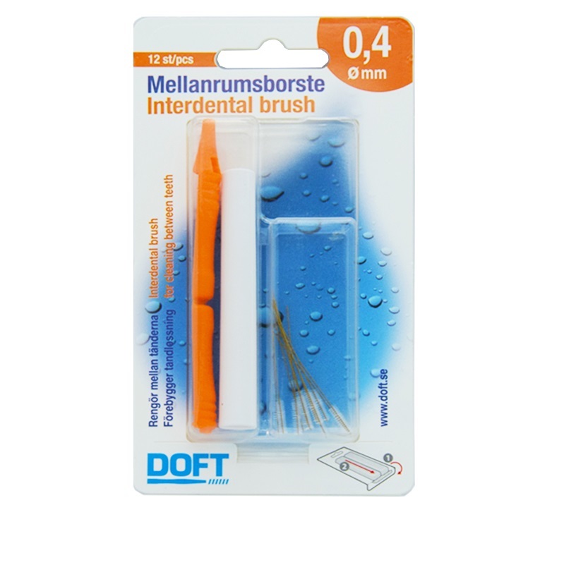 Φωτογραφία προϊόντος: DOFT Interdental Brush 0,4 πορτοκαλί
