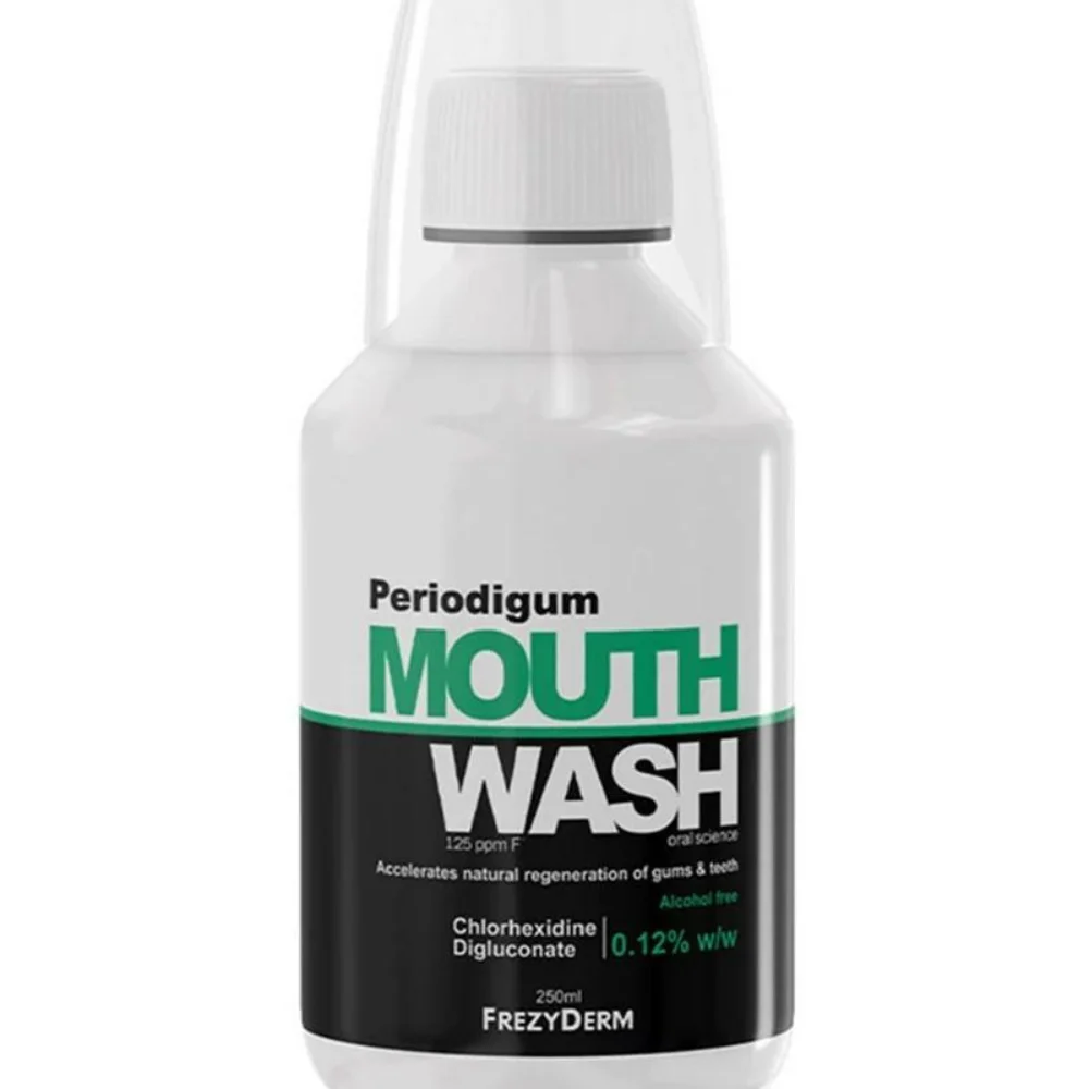 Φωτογραφία προϊόντος: Frezyderm Periodigum Στοματικό Διάλυμα κατά της Πλάκας και της Περιοδοντίτιδας 250ml