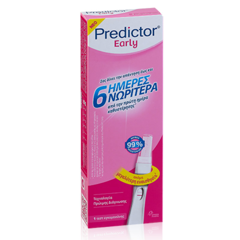Φωτογραφία προϊόντος: PREDICTOR Predictor Early Τεστ Εγκυμοσύνης - 1 τεστ