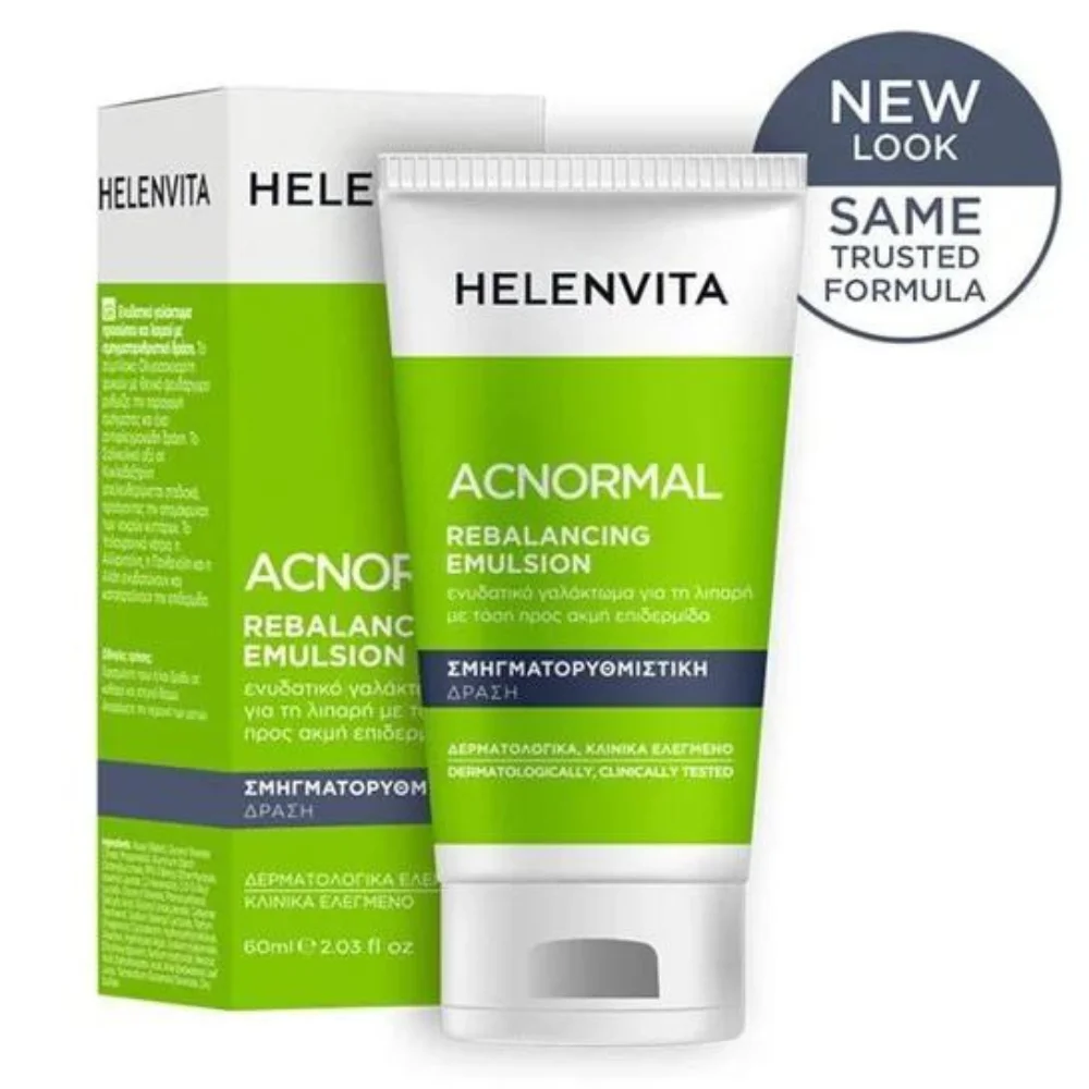 Φωτογραφία προϊόντος: Helenvita Acnormal Rebalancing Emulsion Ενυδατική Λοσιόν για Ακνεϊκή Επιδερμίδα 60ml