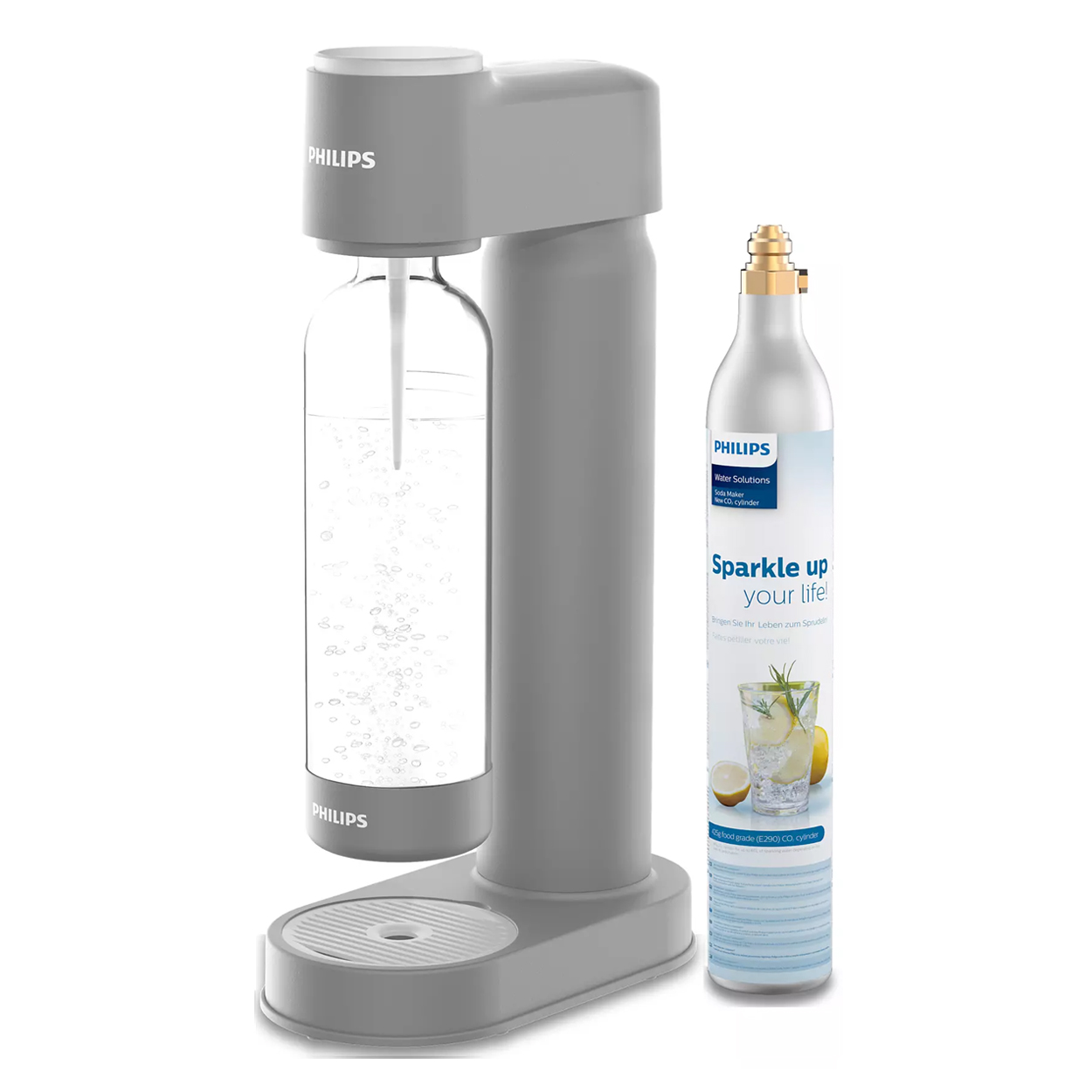 Φωτογραφία προϊόντος: Philips ADD4901 Sodamaker Lite Grey Παρασκευής Ανθρακούχου Νερού