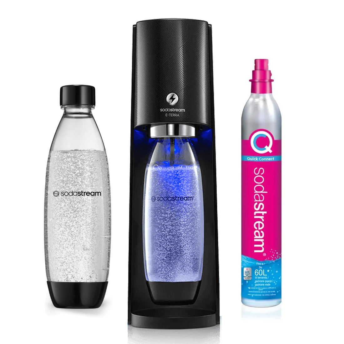 Φωτογραφία προϊόντος: Sodastream E-Terra Black Συσκευή Παρασκευής Ανθρακούχου Νερού