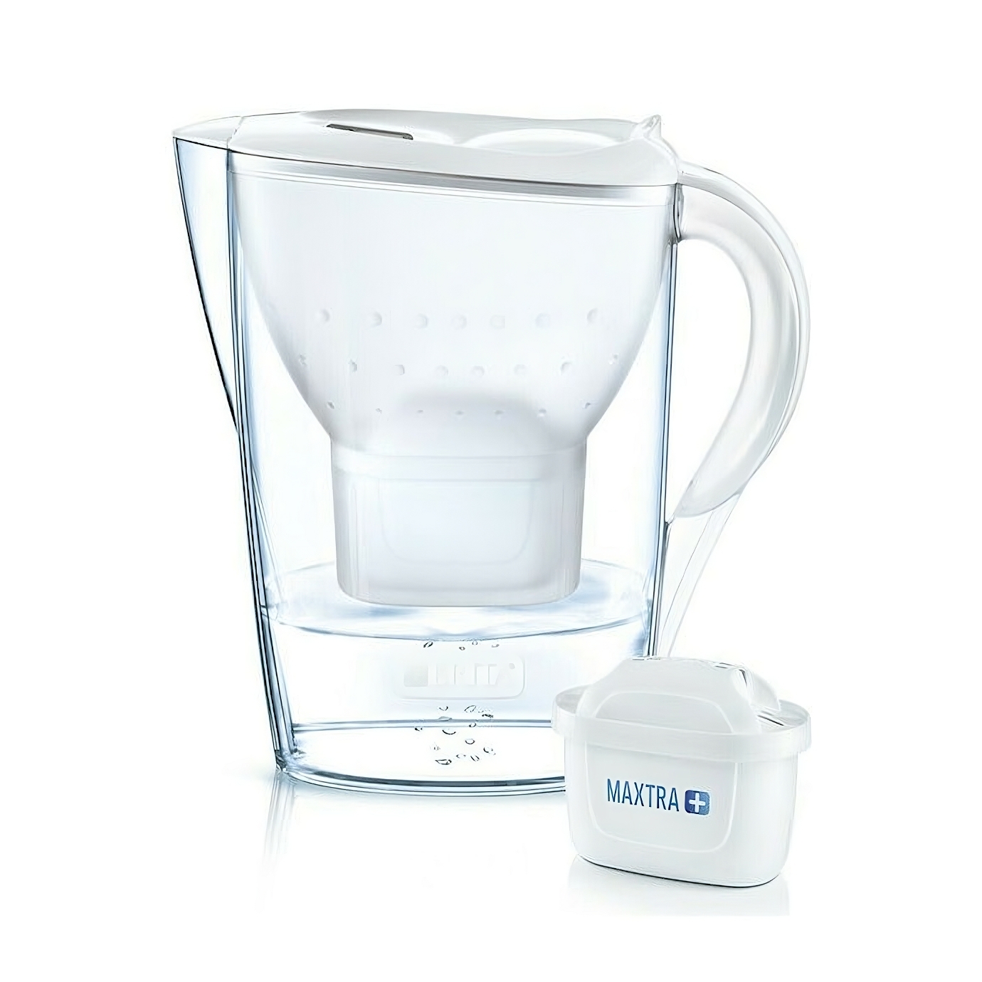 Φωτογραφία προϊόντος: Brita Marella Cool White Πλαστική Κανάτα με Καπάκι 2400ml