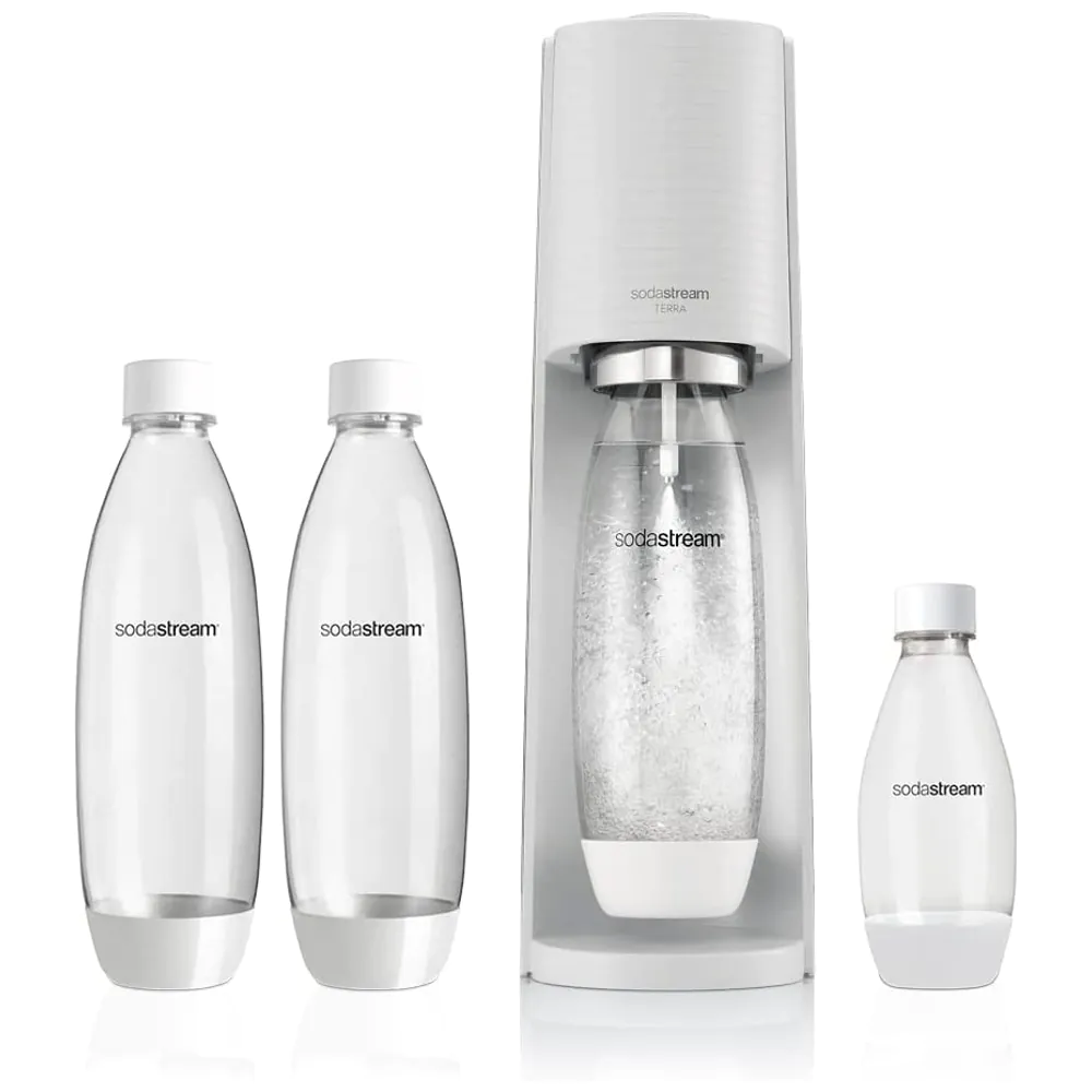 Φωτογραφία προϊόντος: Sodastream Megapack Terra White Συσκευή Παρασκευής Ανθρακούχου Νερού