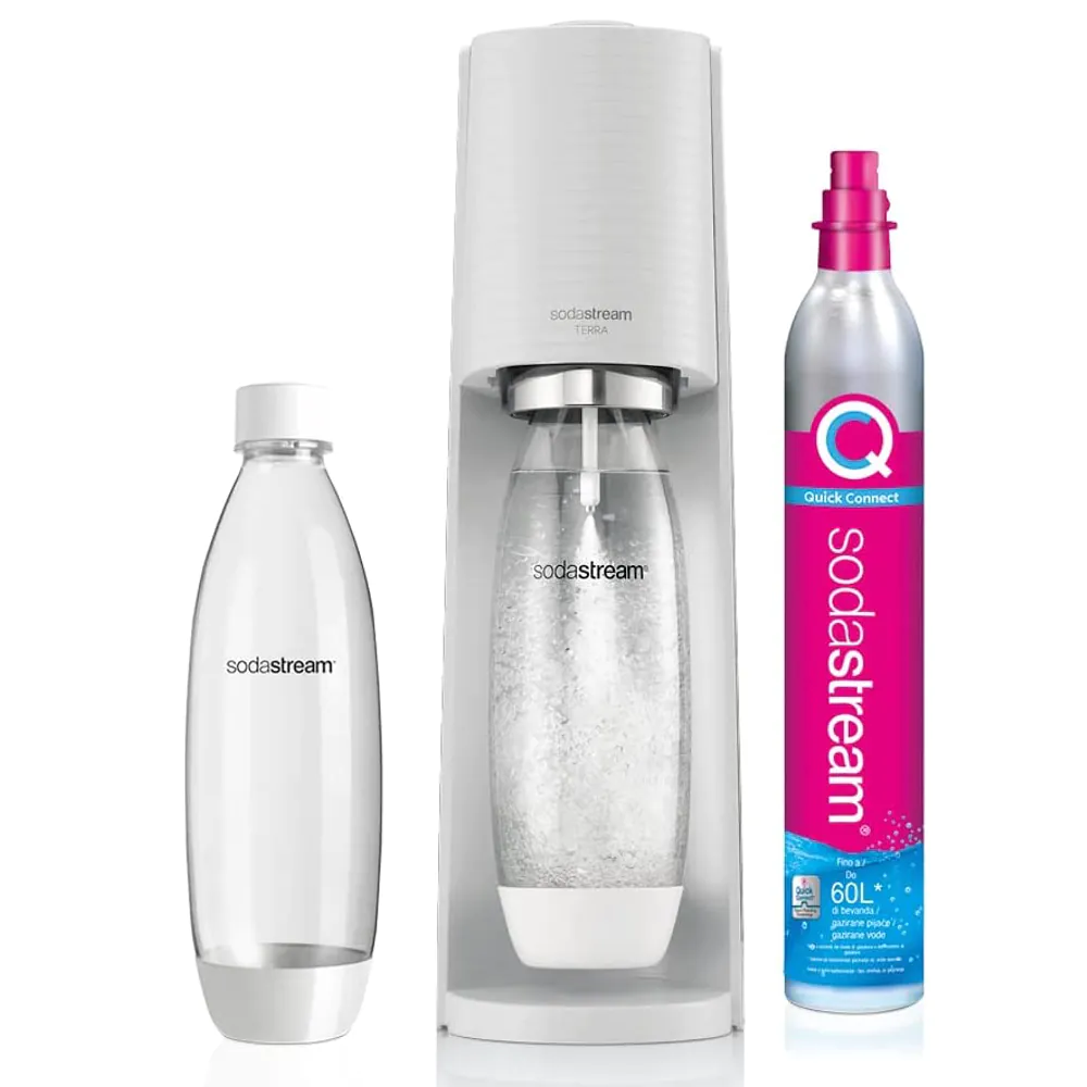 Φωτογραφία προϊόντος: Sodastream Terra White Συσκευή Παρασκευής Ανθρακούχου Νερού - OEM