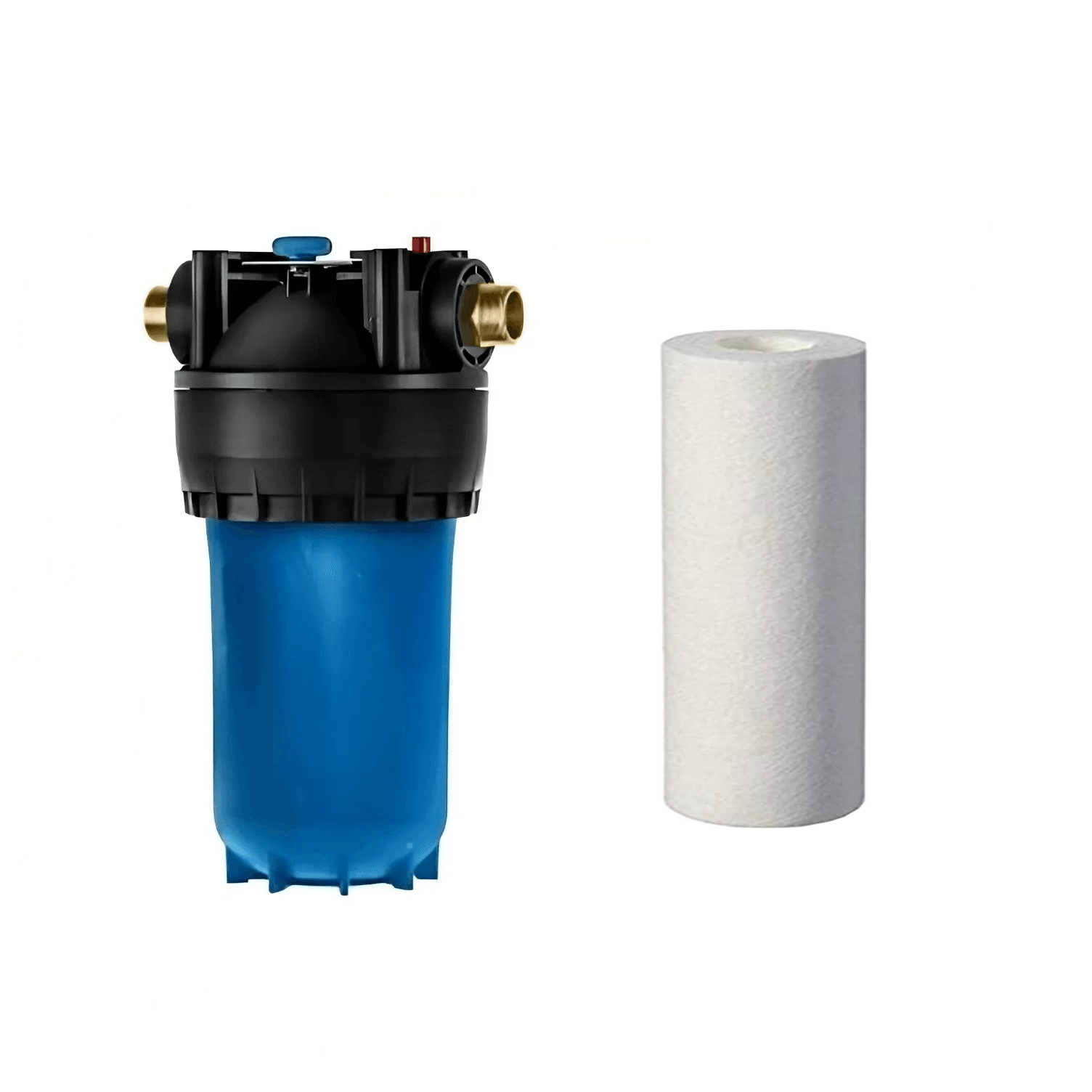 Φωτογραφία προϊόντος: Aquaphor Gross Συσκευή Big Blue 10" x 4.5" έξοδος 1" με Ανταλλακτικό Φίλτρο - OEM