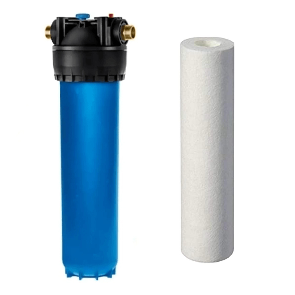 Φωτογραφία προϊόντος: Aquaphor Gross Συσκευή Big Blue 20" x 4.5" έξοδος 1" με Ανταλλακτικό Φίλτρο - OEM