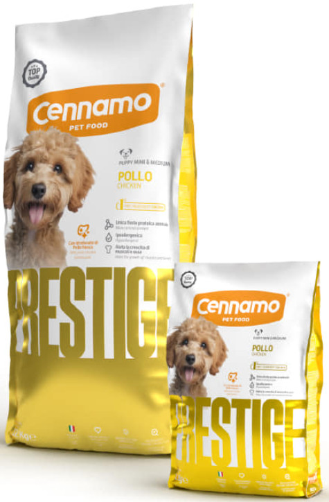 Φωτογραφία προϊόντος: Cennamo prestige μονοπρωτεϊνική τροφή με κοτόπουλο για μικρά & μεσαία κουτάβια & 12kg Cennamo (8033424955092)