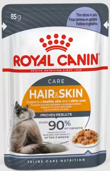 Φωτογραφία προϊόντος: Royal Canin υγρή τροφή για ενήλικες γάτες (σε ζελέ) με ευαισθησίες σε δέρμα και τρίχωμα ROYAL CANIN (9003579311790)