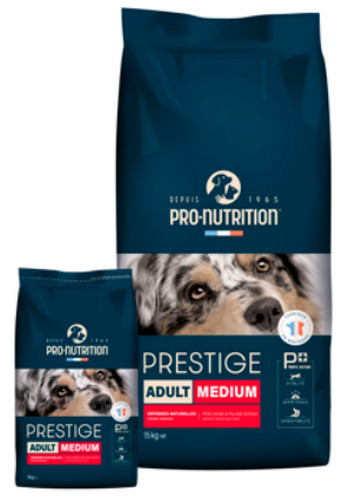 Φωτογραφία προϊόντος: Pro-nutrition prestige Πλήρης τροφή για ενήλικους μεσαίους σκύλους ενήλικα σκυλιά μεσαίου μεγέθους 14kg + 2,5 kg δώρο Pro-nutrition flatazor (3269878381650)