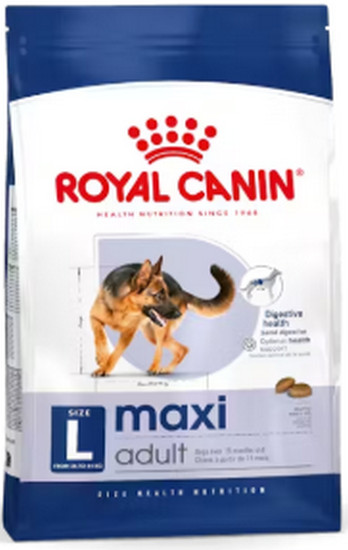 Φωτογραφία προϊόντος: Royal Canin Πλήρης τροφή για ενήλικους σκύλους μεγάλου μεγέθους φυλών με πουλερικά πλήρης Size Health Nutrition maxi adult 15kg + 3kg ΔΩΡΟ ROYAL CANIN (3182550702775)