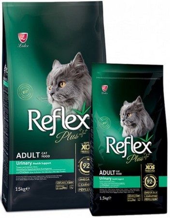 Φωτογραφία προϊόντος: Lider Reflex plus πλήρης τροφή με κοτόπουλο, ιδανική για προστασία του ουροποιητικού συστήματος cat urinary 15kg LIDER (8698995027403)