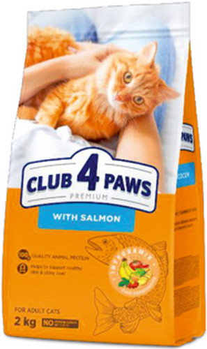 Φωτογραφία προϊόντος: Kormotech Club 4 Paws Πλήρης ξηρή τροφή για ενήλικες γάτες με σολομό 300gr KORMOTECH (4820083909221)